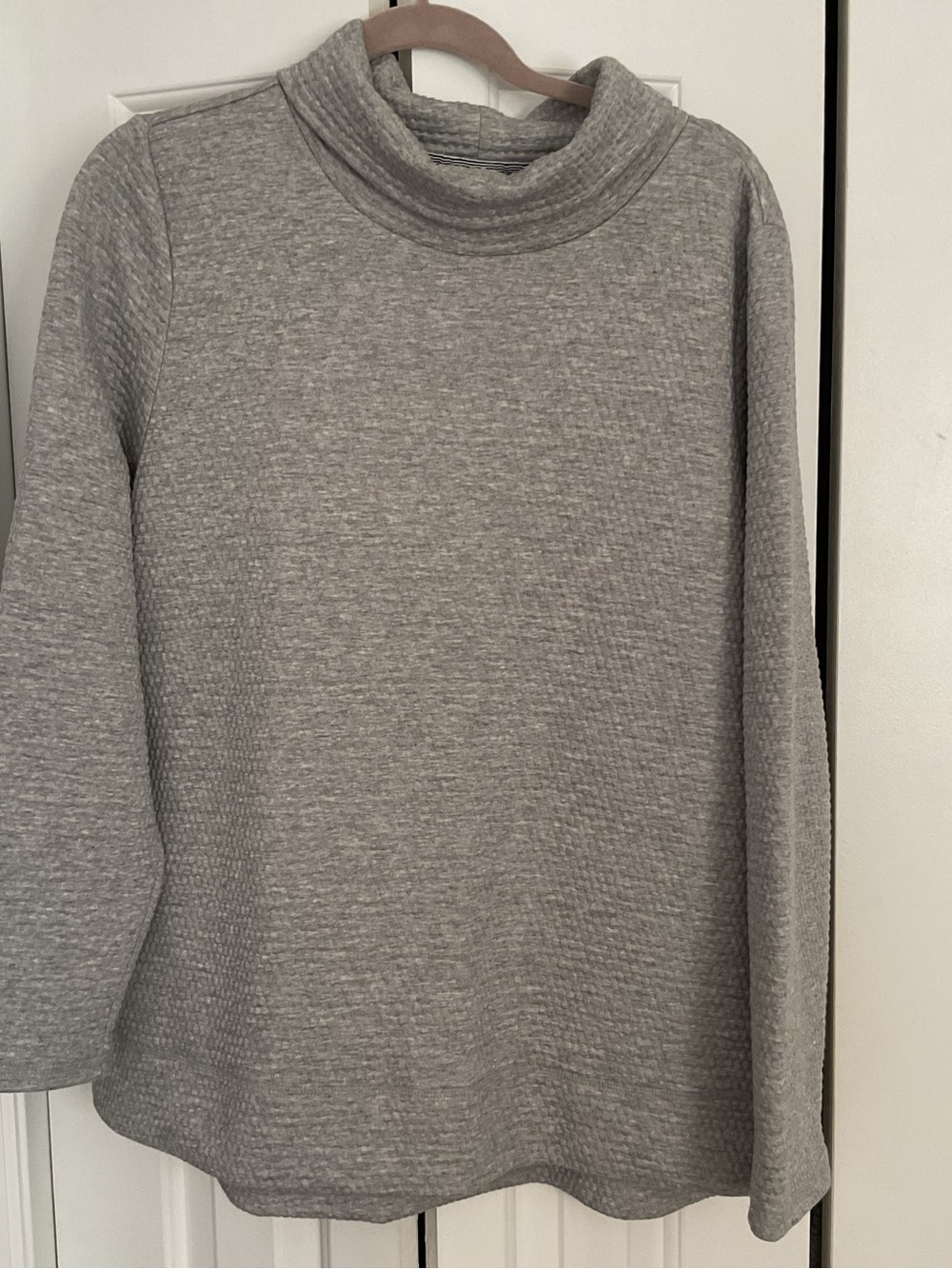 Talbots Light Gray Cowl Neck Sweater for Women XL
